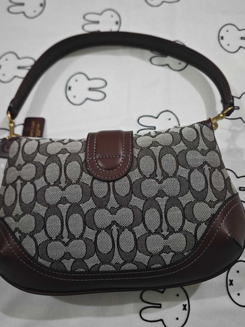 Coach Monogram Pattern Handbag - Picture 4 of 10